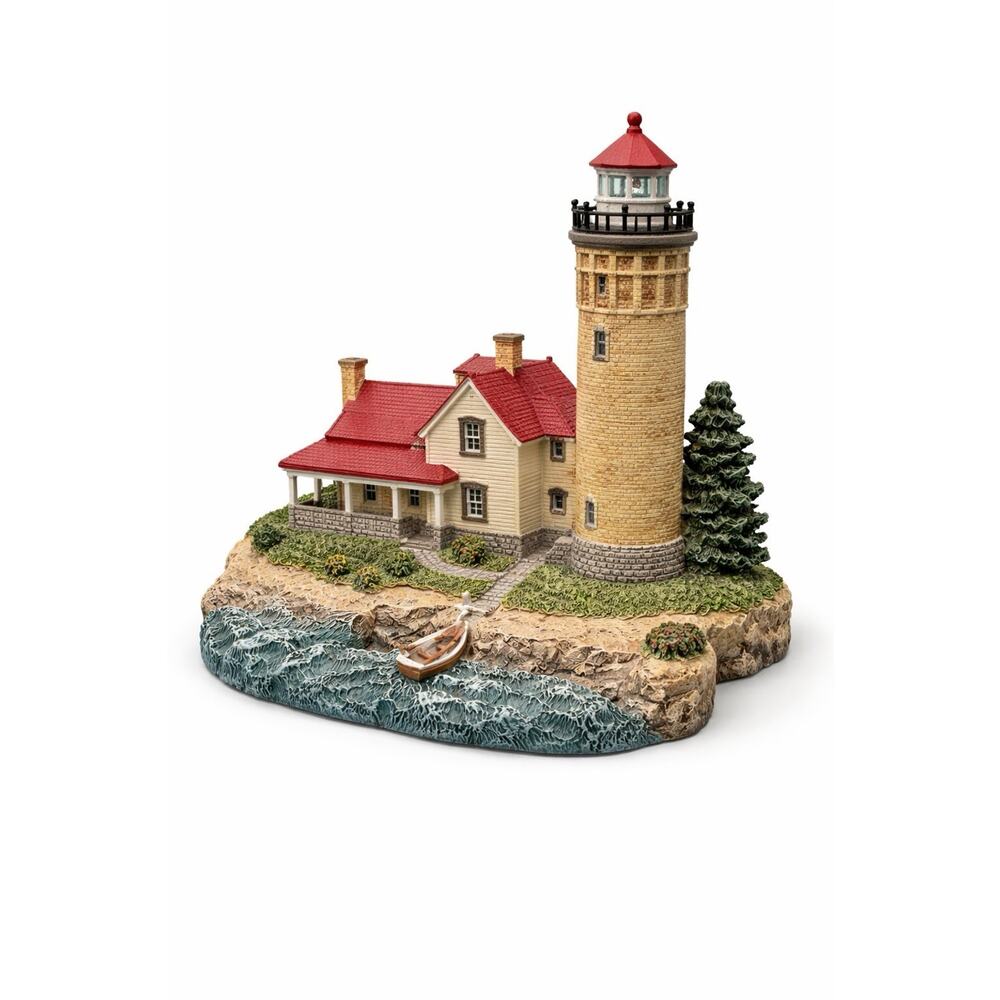 Harbour Lights Old Mackinac Lighthouse Michigan #419 1998 Coastal Decor